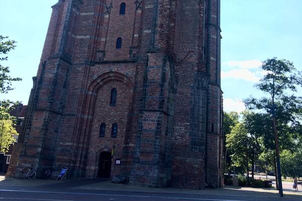 The leaning tower of Leeuwarden! The structure was to be the main steeple of a Cathedral being built in Leeuwarden, Holland in the 12th century but after it started leaning to one side, even after a correction, the construction was halted!