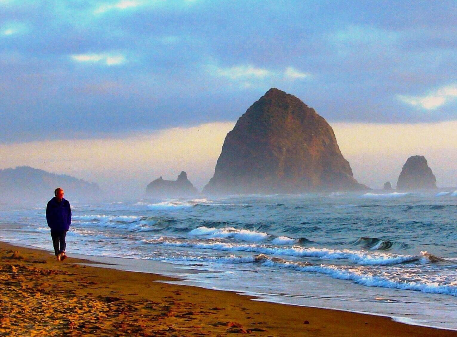 This beach looks good in just about any weather!