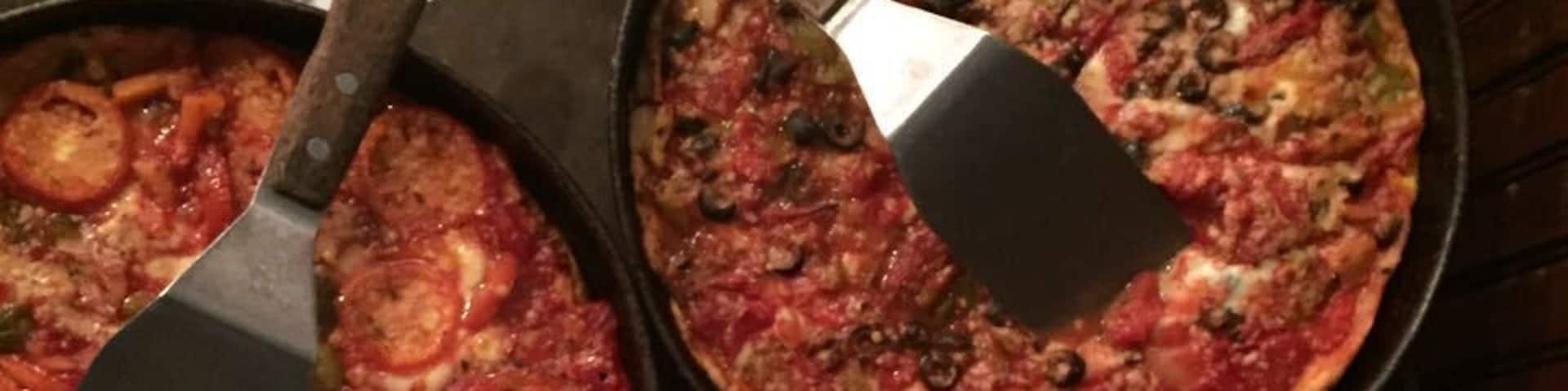 Chicago famous deep dish pizza and my most favorite food it's really yummy