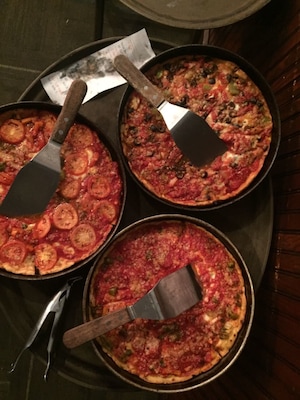 Chicago famous deep dish pizza and my most favorite food it's really yummy