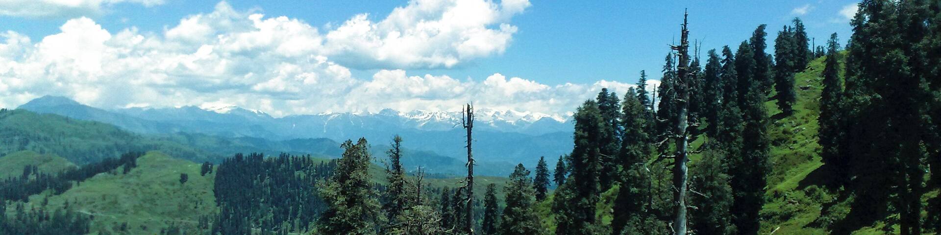 Snow covered mountains viewed from Tolipir, AJK