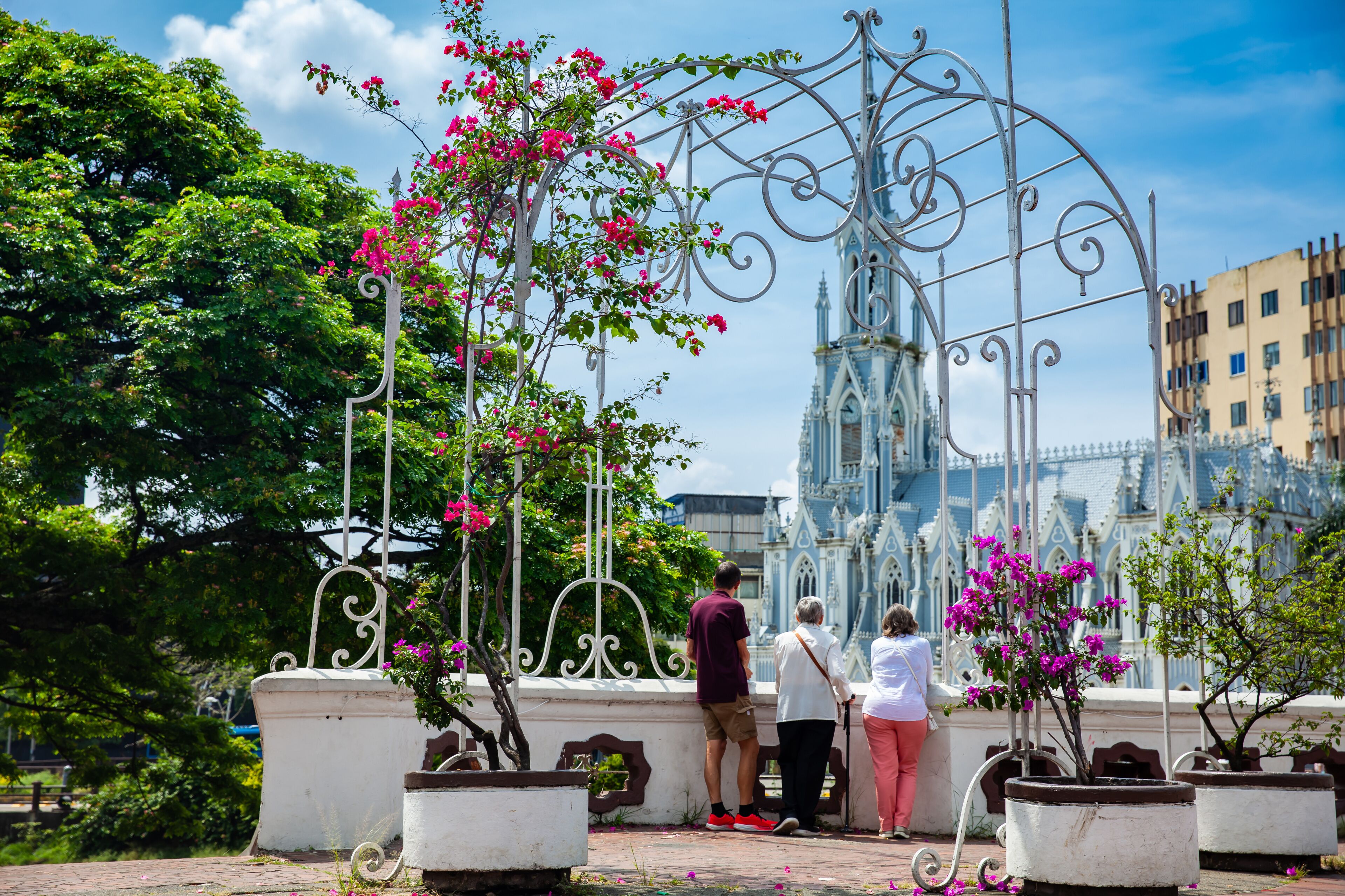 Senior adults travelling togeher having fun. Senior adults in Cali Colombia. Senior lifestyle. Senior travel.