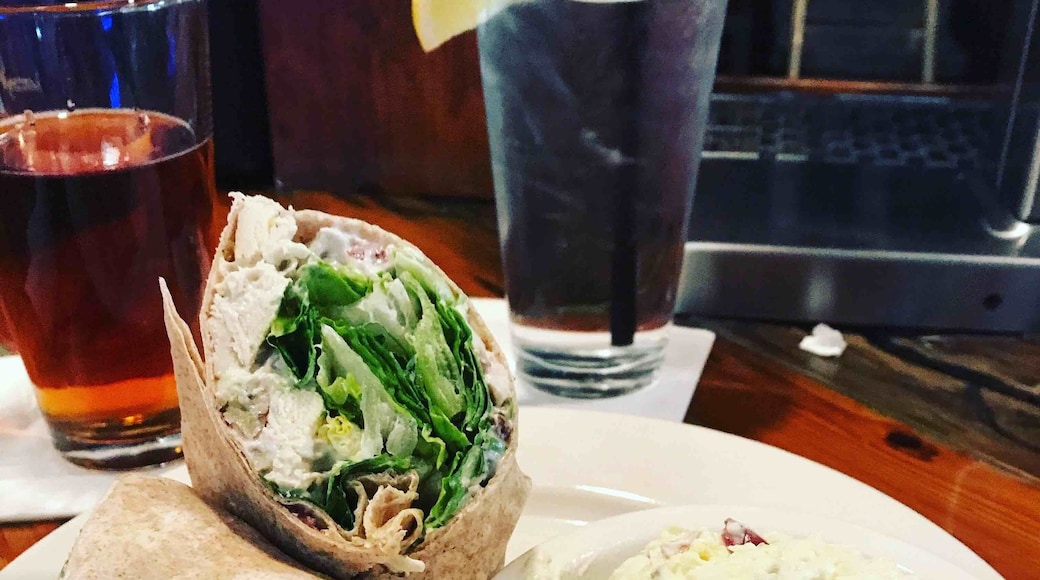 Delicious chicken salad wrap