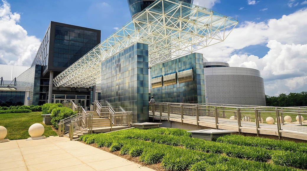 The Smithsonian National Air and Space Museum Annex (aka Steven F. Udvar-Hazy Center) showcases over 200 aircraft and 152 large space artifacts. Some of its famous exhibits include the Space Shuttle Discovery, a Lockheed SR-71 Blackbird reconnaissance aircraft, a Air France Concorde supersonic airliner, and the Enola Gay, the Boeing B-29 Superfortress which dropped the first atomic bomb on Hiroshima, Japan.