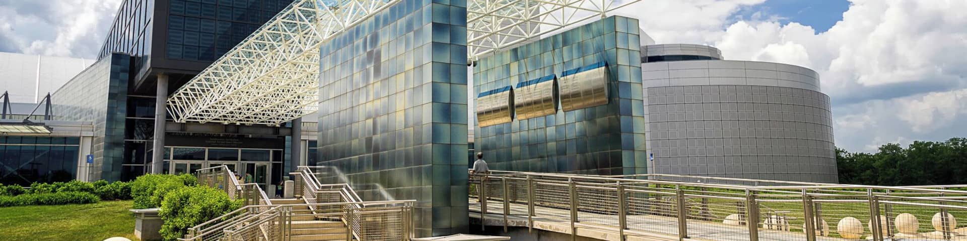 The Smithsonian National Air and Space Museum Annex (aka Steven F. Udvar-Hazy Center) showcases over 200 aircraft and 152 large space artifacts. Some of its famous exhibits include the Space Shuttle Discovery, a Lockheed SR-71 Blackbird reconnaissance aircraft, a Air France Concorde supersonic airliner, and the Enola Gay, the Boeing B-29 Superfortress which dropped the first atomic bomb on Hiroshima, Japan.