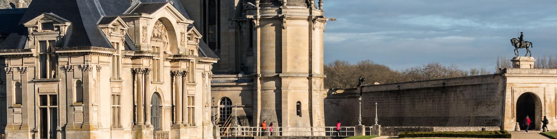 Chantilly, France - December 2013: The chateau at Chantilly