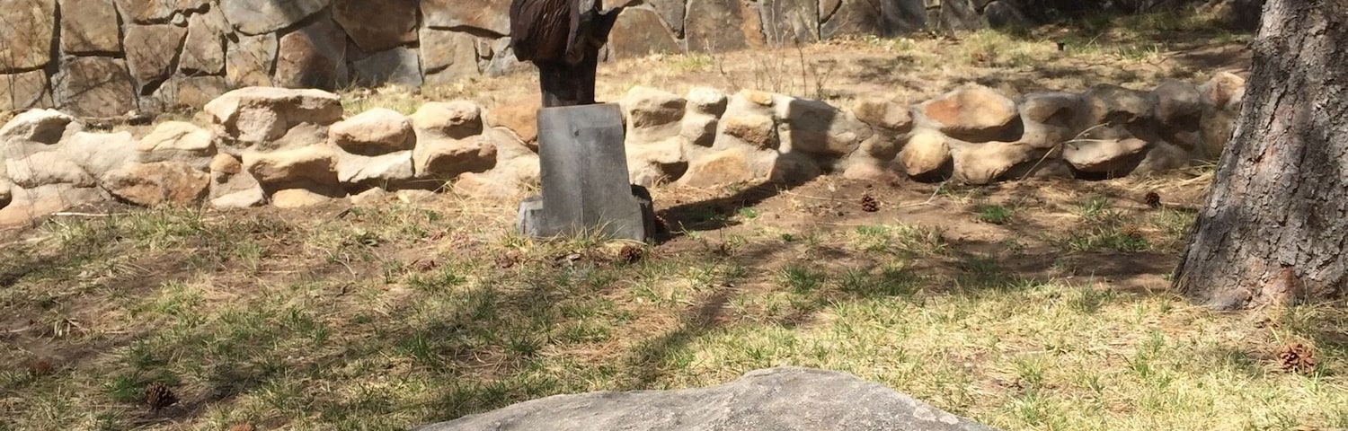 The town of Capitan holds dear the memory of the original Smokey Bear. The cub was rescued after a devastating fire in 1950 in the Lincoln National Forest, leaving him orphaned. Fire rangers made him an American mascot for preventing forest fires. Smokey was buried here after a successful 25-year career as a spokesman.