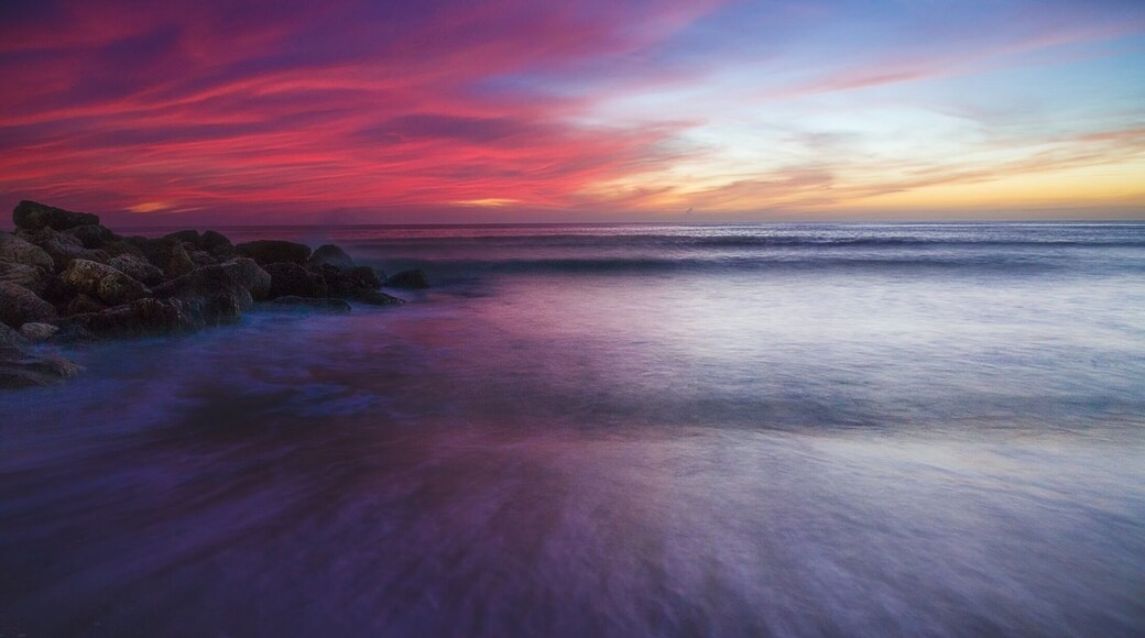 Vibrant sunset at Turner Beach. #beachtips