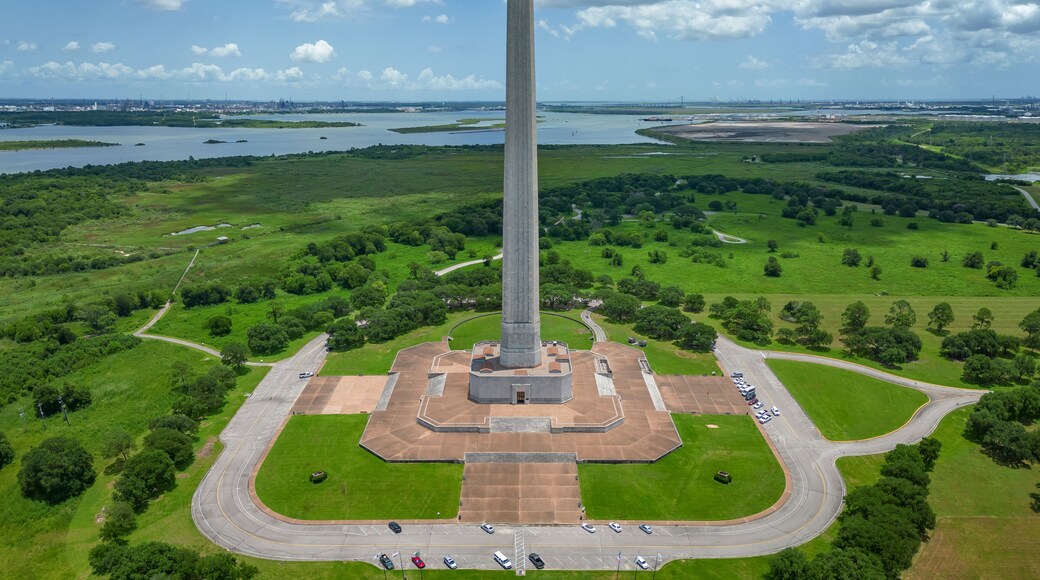 Aerial view of San Jacinto Battleground State Historic Site