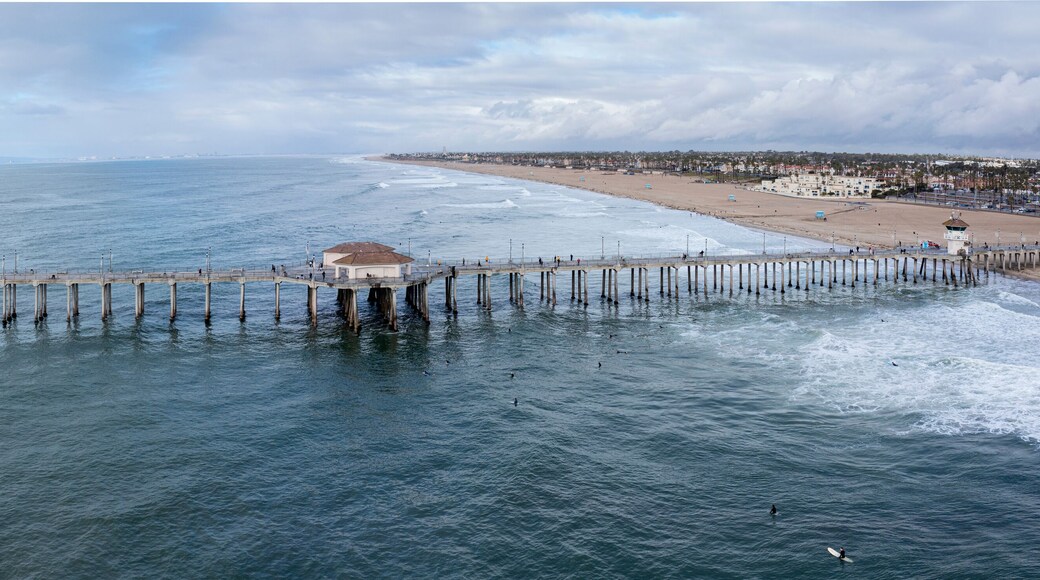 Aerial of Huntington Beach Pier