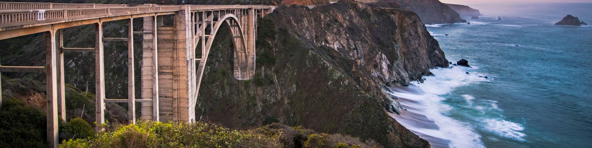 Pacific coast Highway in Monterey southern region, Northern California, USA