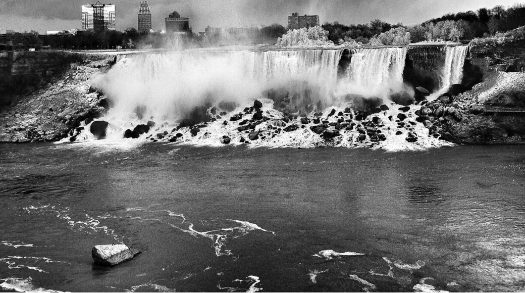 Niagara Falls Canada in the winter. Trees covered in ice. So beautiful.