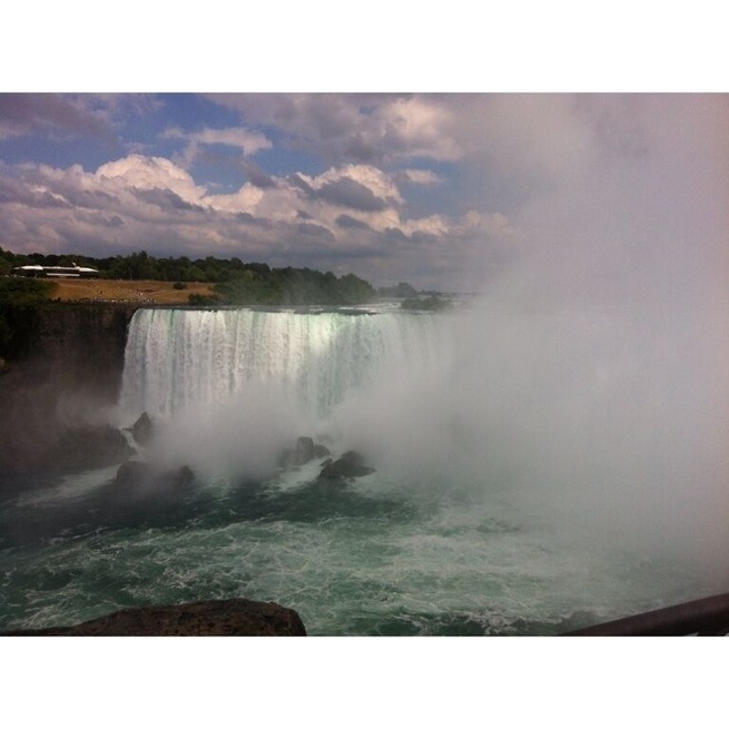 Horseshoe Falls from the Canadian side.  Still impressive 40 years later.
