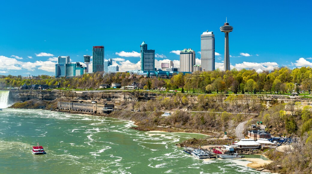 Skyline of Niagara Falls City in Canada