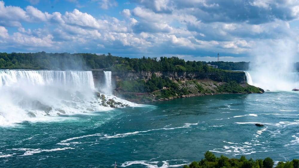 Niagara Falls Near Buffalo New York, America, USA.