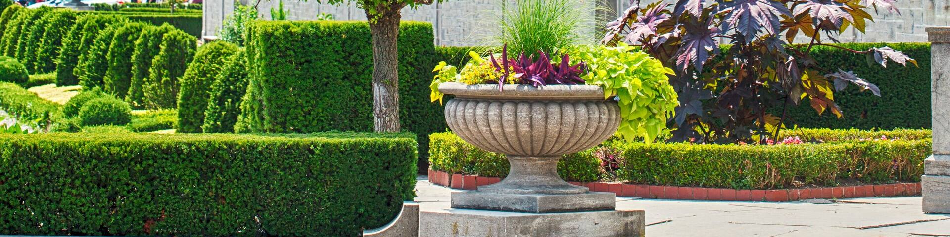 ONTARIO - CANADA, JULAY 25, 2019: Oakes Garden Theatre in Niagara Falls, Ontario, Canada