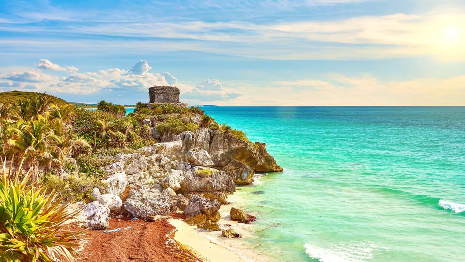 Ruins of Tulum / Caribbean coast of Mexico - Quintana Roo - Cancun - Riviera Maya