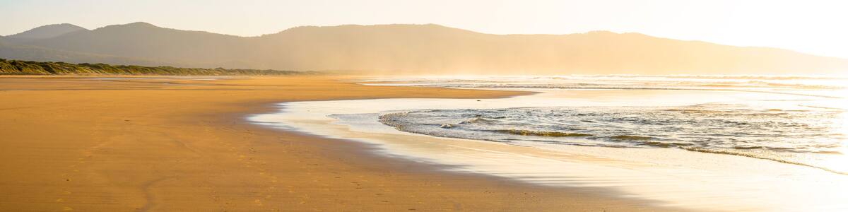 golden hour on the beach