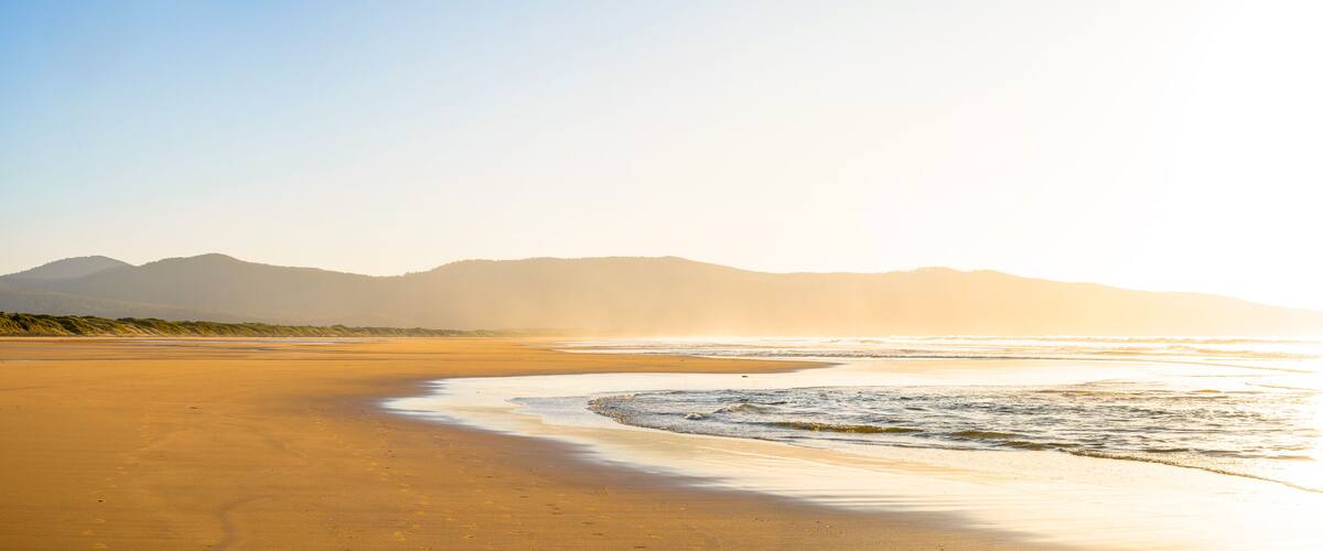 golden hour on the beach