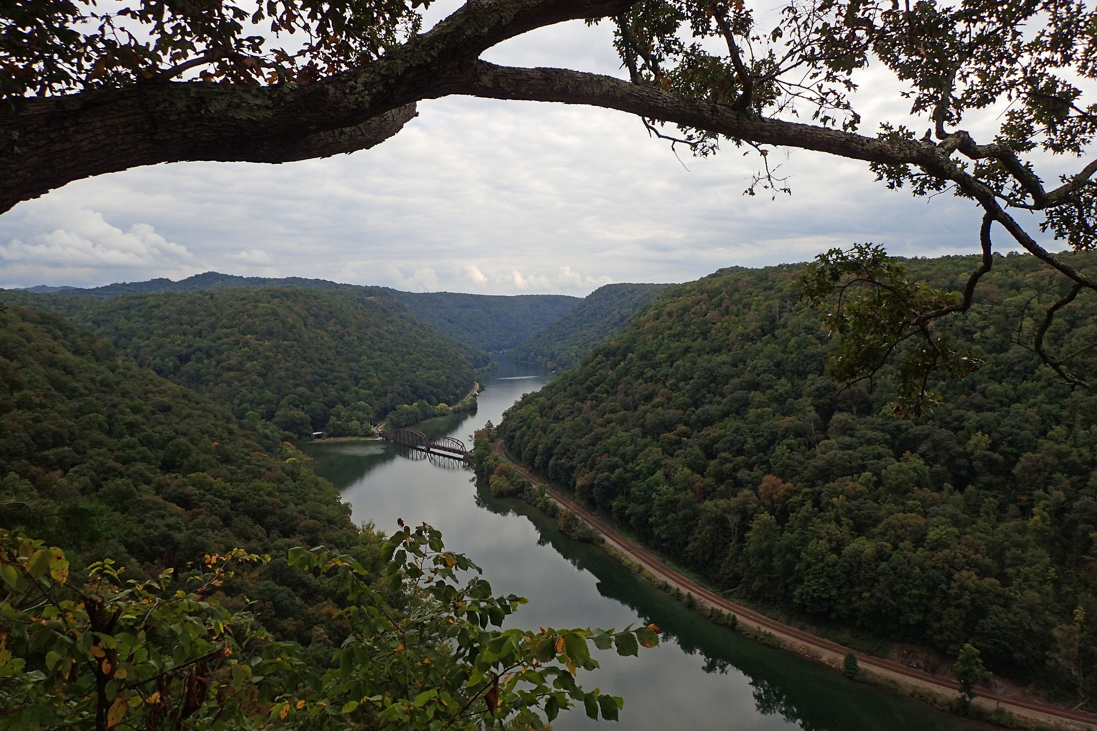 Hawks Nest State Park and the New River, West Virginia.