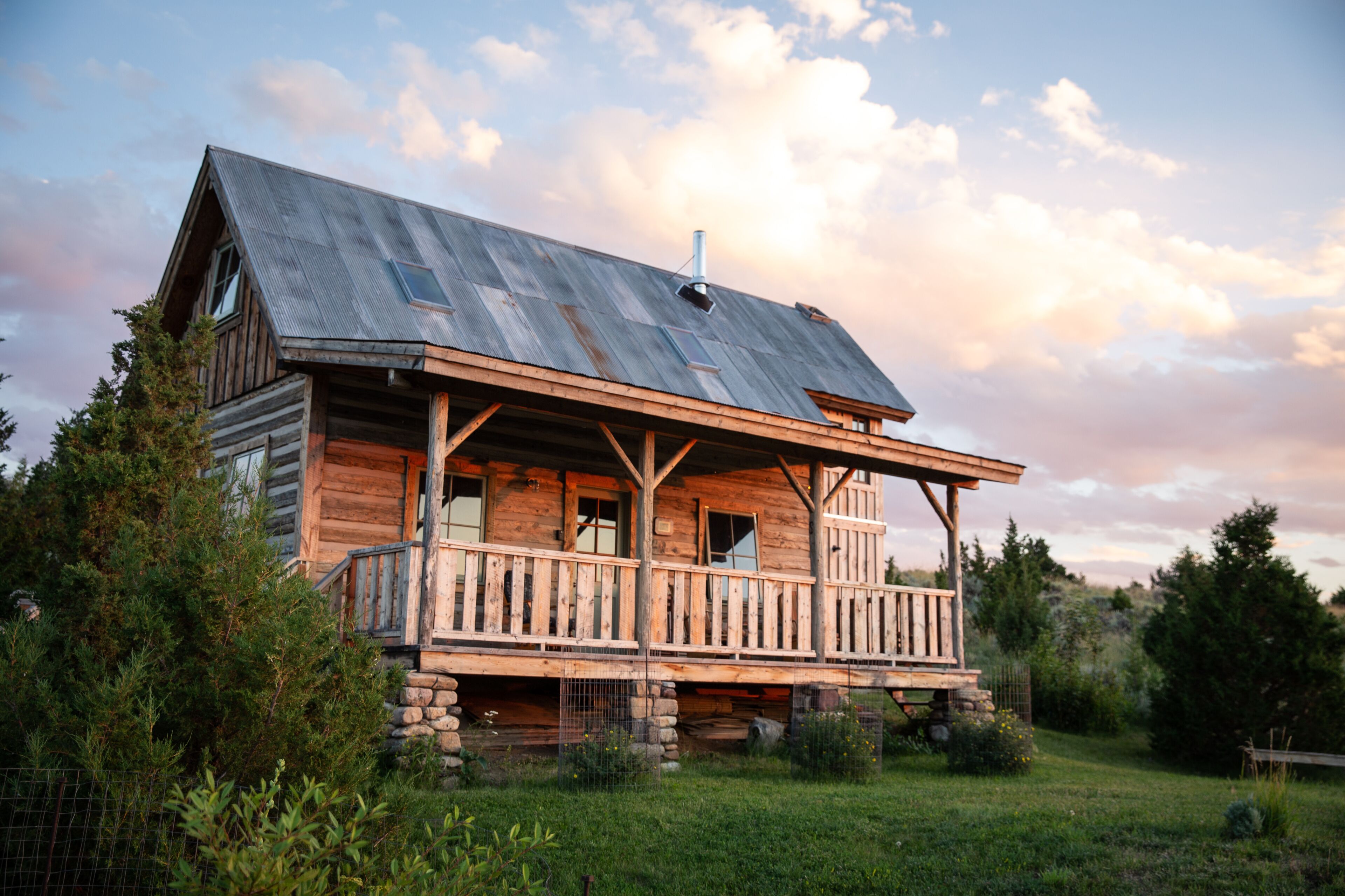 Western Cabin Sunset