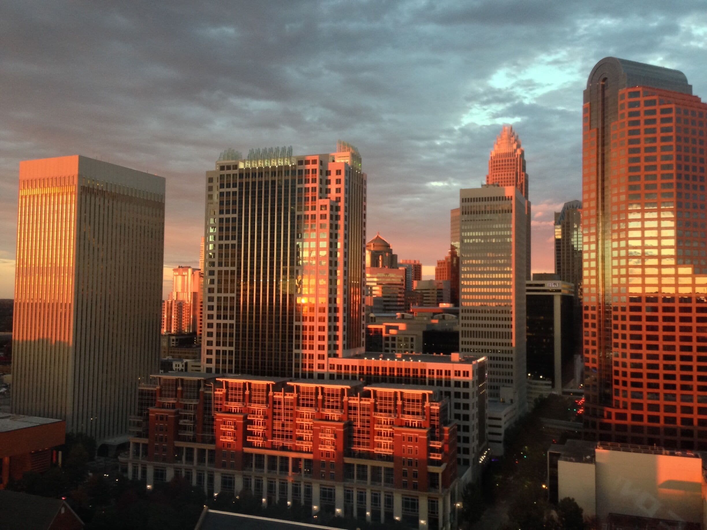 View from our room at the Westin In Charlotte.  Great place to stay for a Panthers game. 