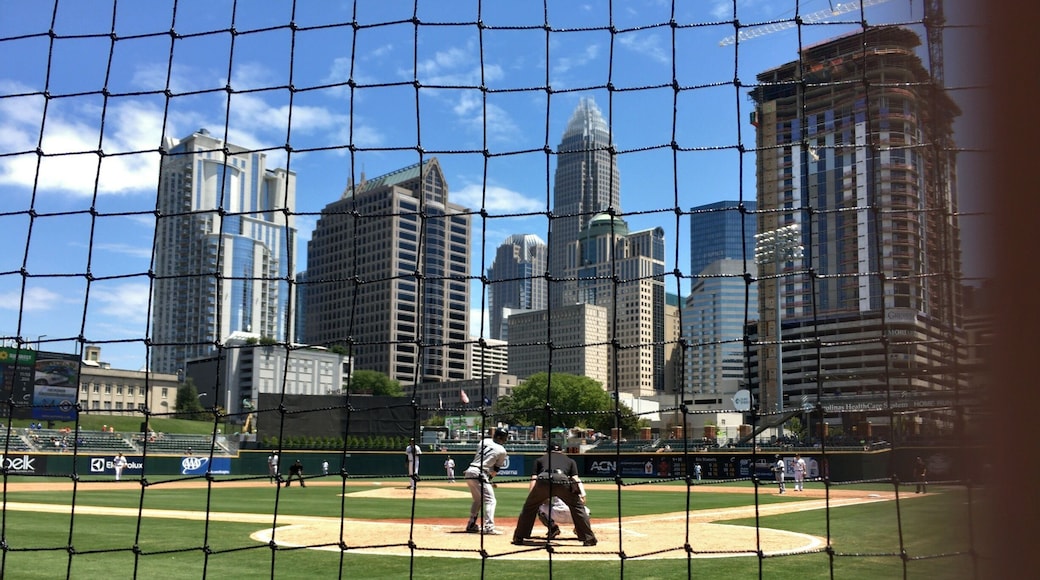 directly behind home plate