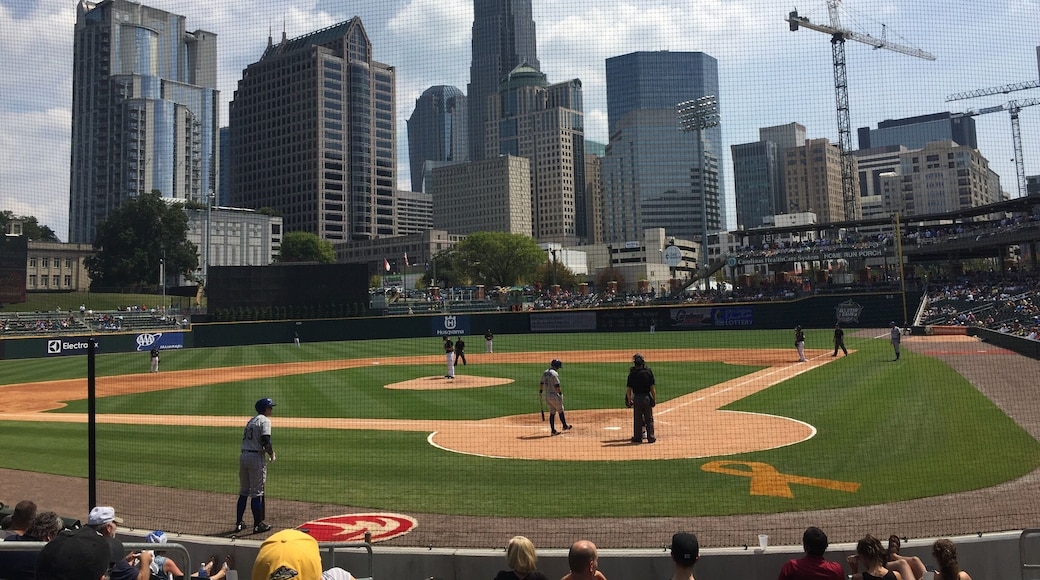 Set behind home plate for some spectacular skyline views