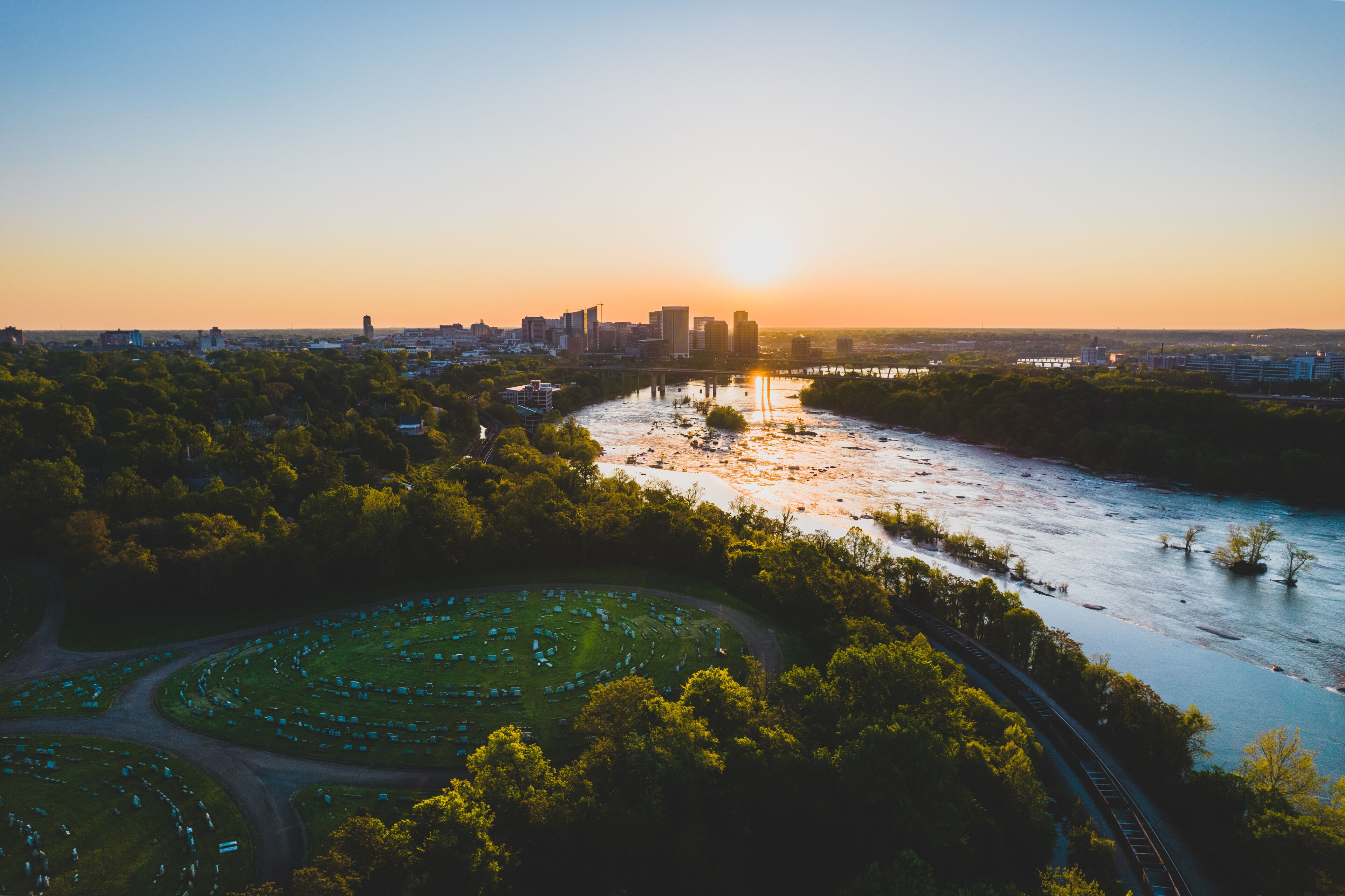 Richmond, Virginia from Hollywood Cemetery