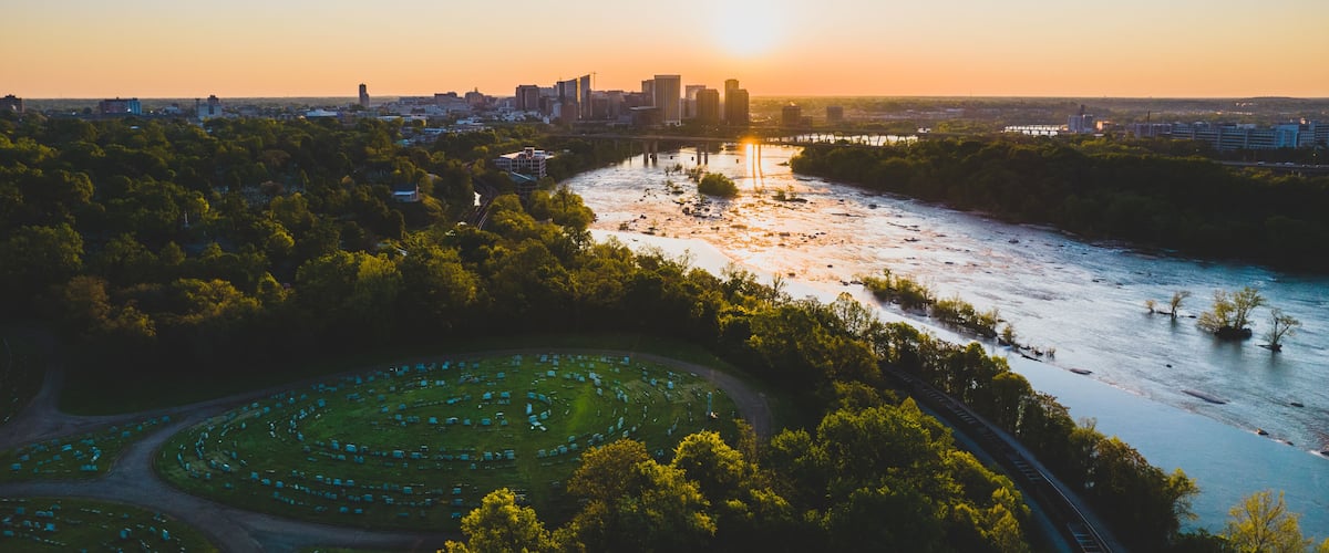 Richmond, Virginia from Hollywood Cemetery