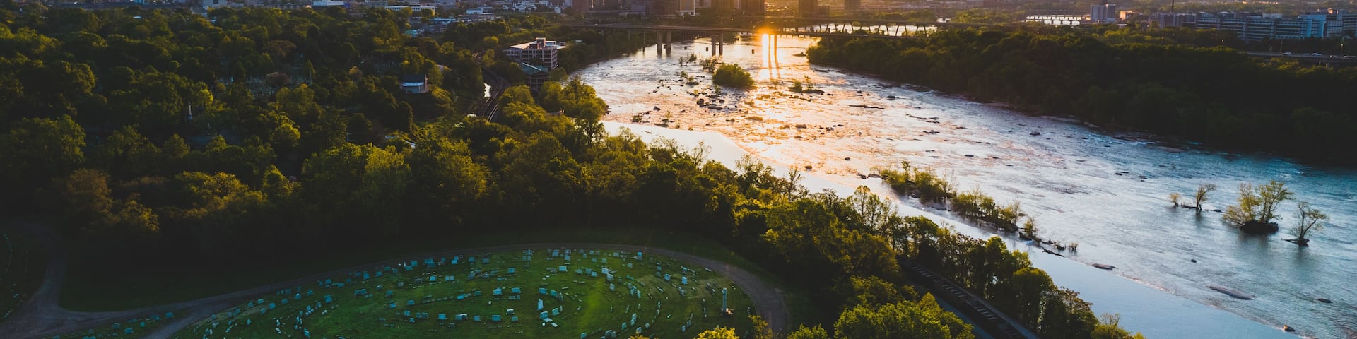 Richmond, Virginia from Hollywood Cemetery