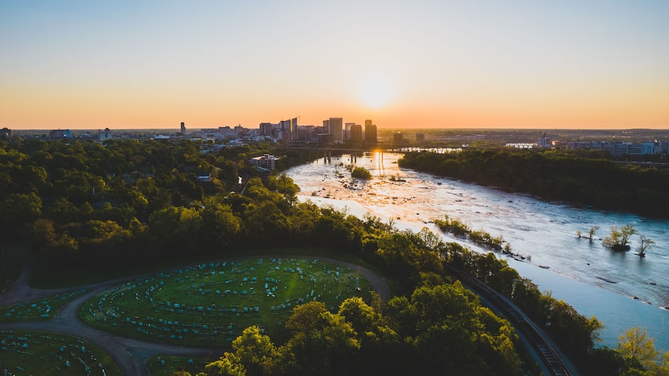 Richmond, Virginia from Hollywood Cemetery