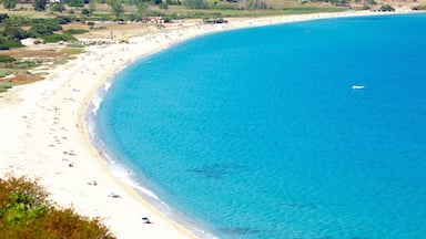 Calvi showing a sandy beach