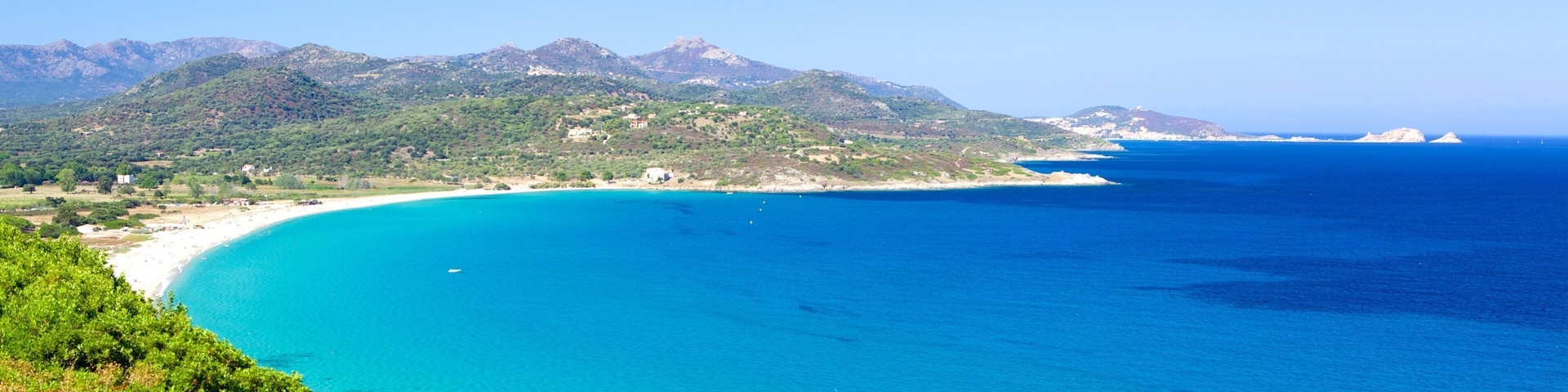 Calvi showing general coastal views