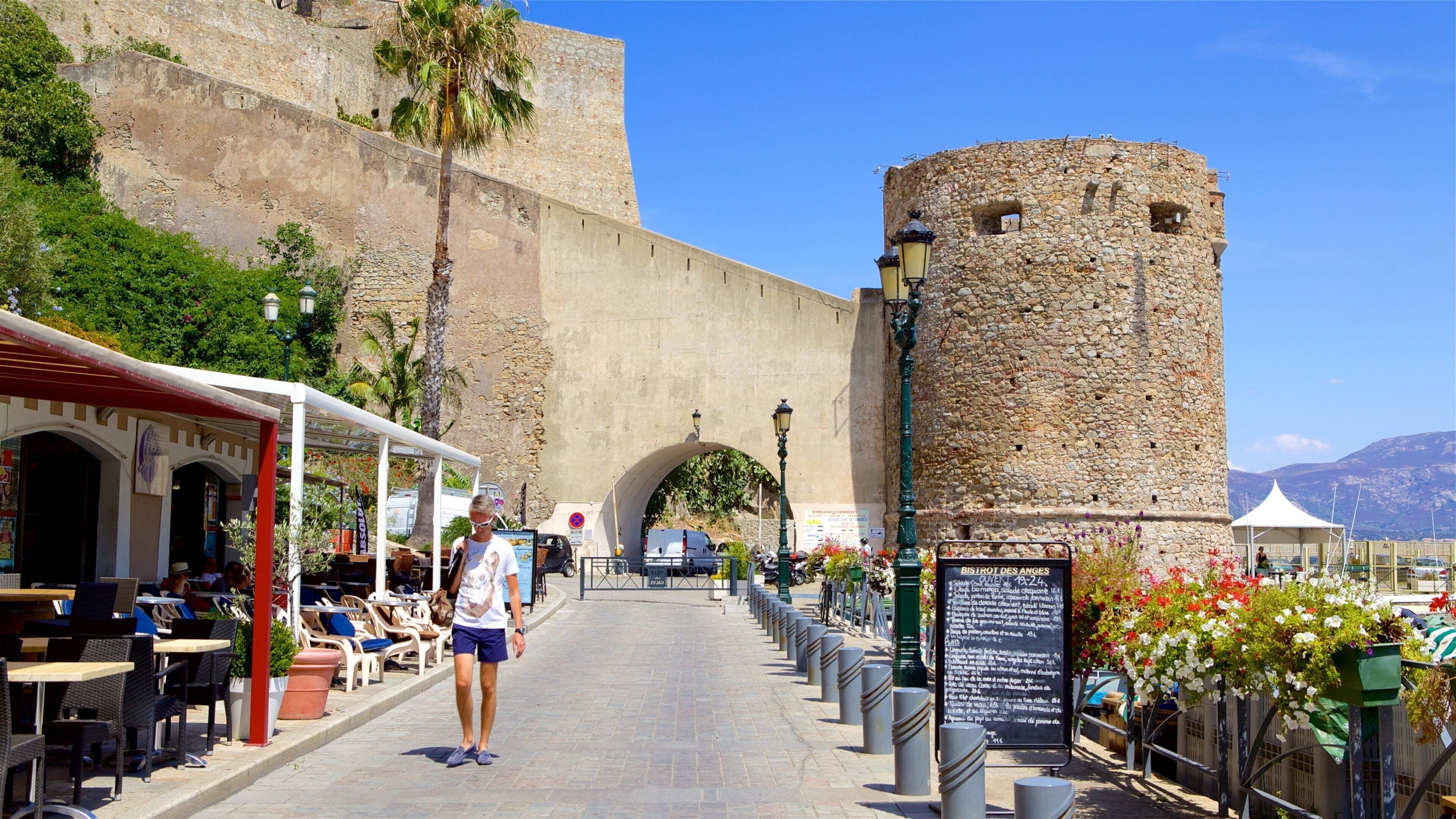 Calvi toont historische architectuur en een kasteel