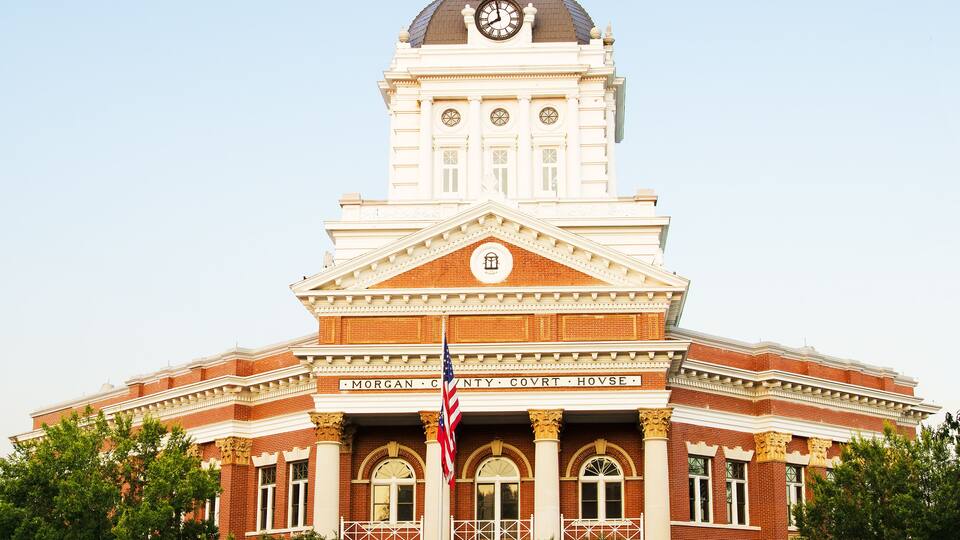 Historic Morgan County Courthouse in Madison, Georgia