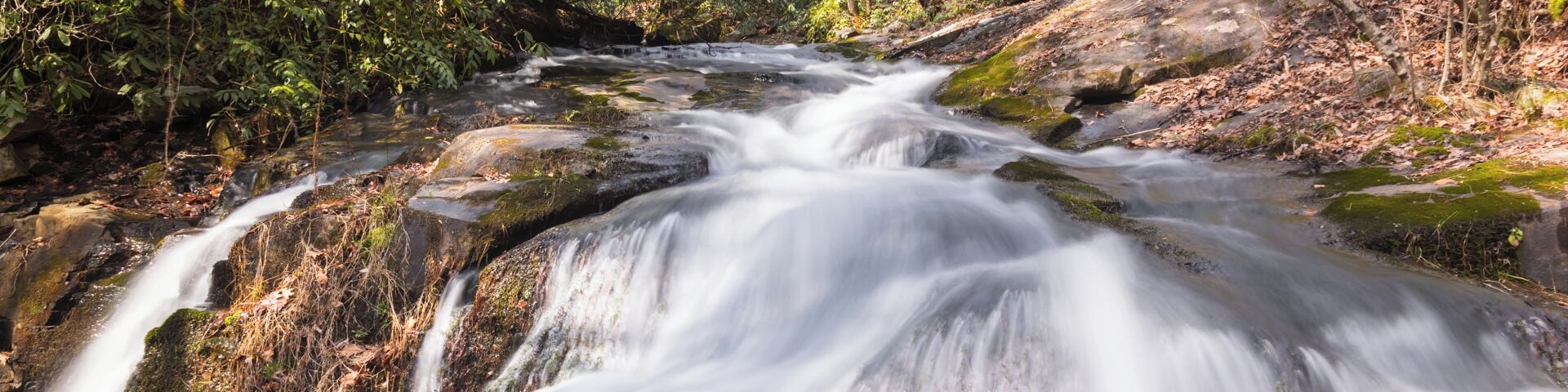 One of the many small falls along North Shoals Creek.
