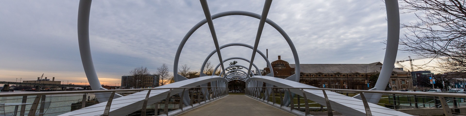 The Yard Waterfront Park in Washington DC on the Pedestrian Walkway