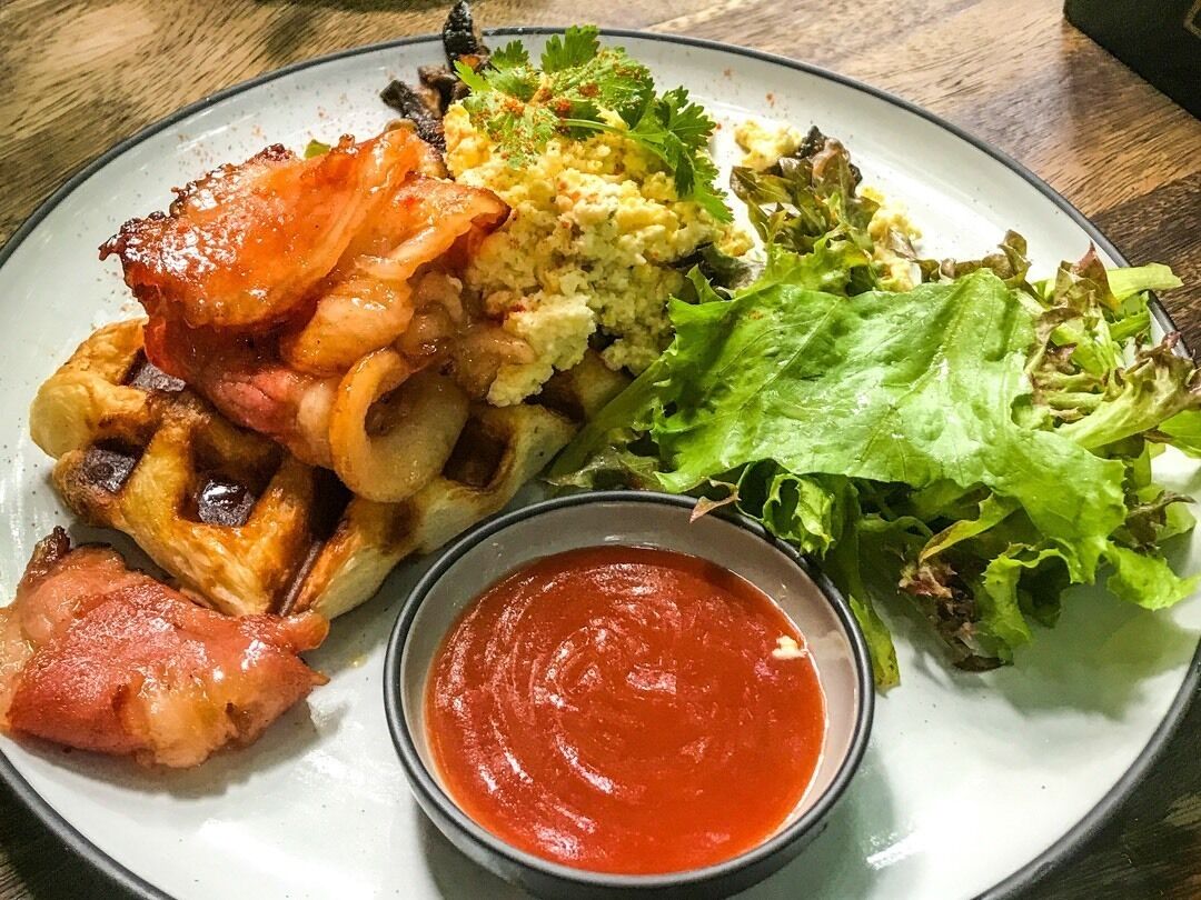 Savoury Croffles #food #brunch #discoveryoftheday