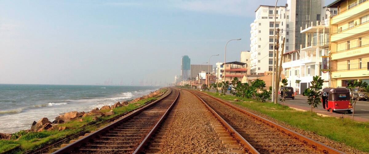 Colombo, despite it's location alongside the ocean, still has a very industrial feel to it.  For some reason, the contrast of this scene resonated with me.