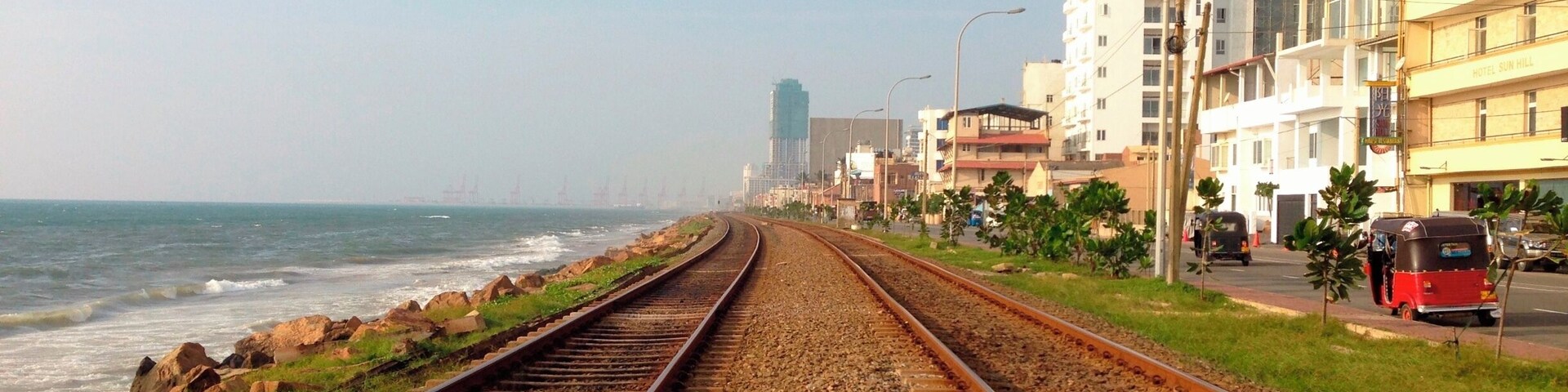 Colombo, despite it's location alongside the ocean, still has a very industrial feel to it.  For some reason, the contrast of this scene resonated with me.