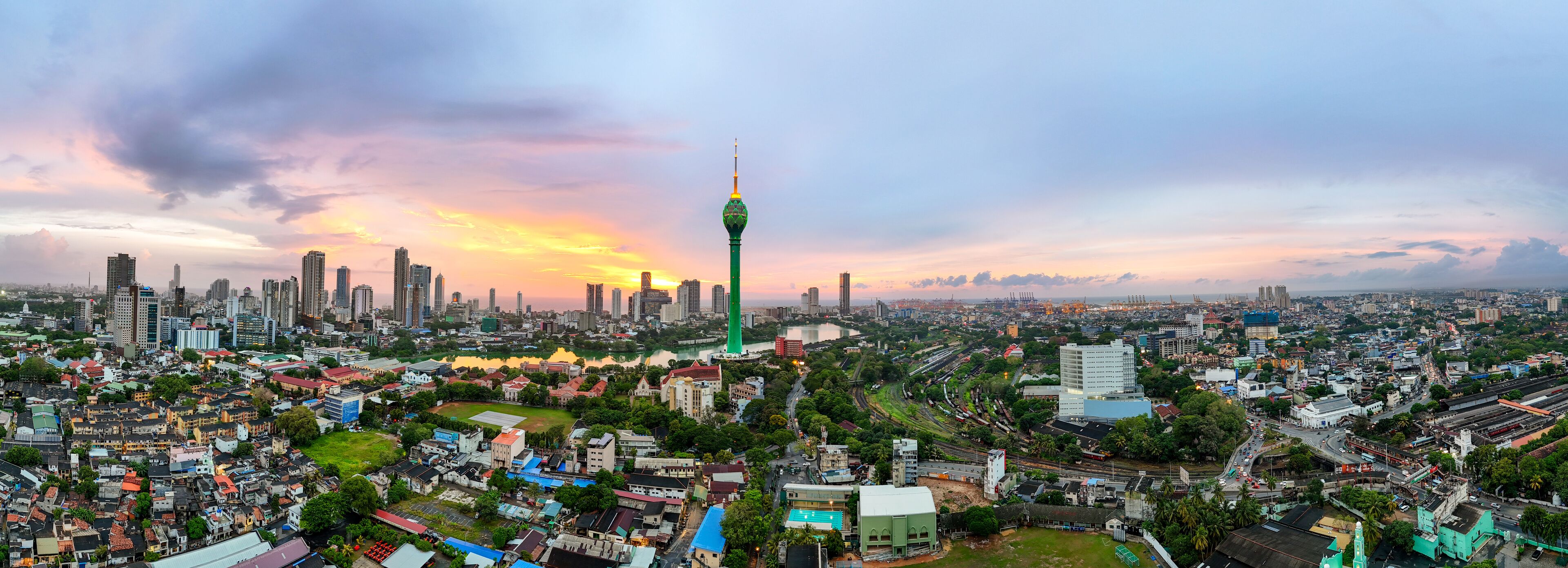 View of the Colombo city skyline