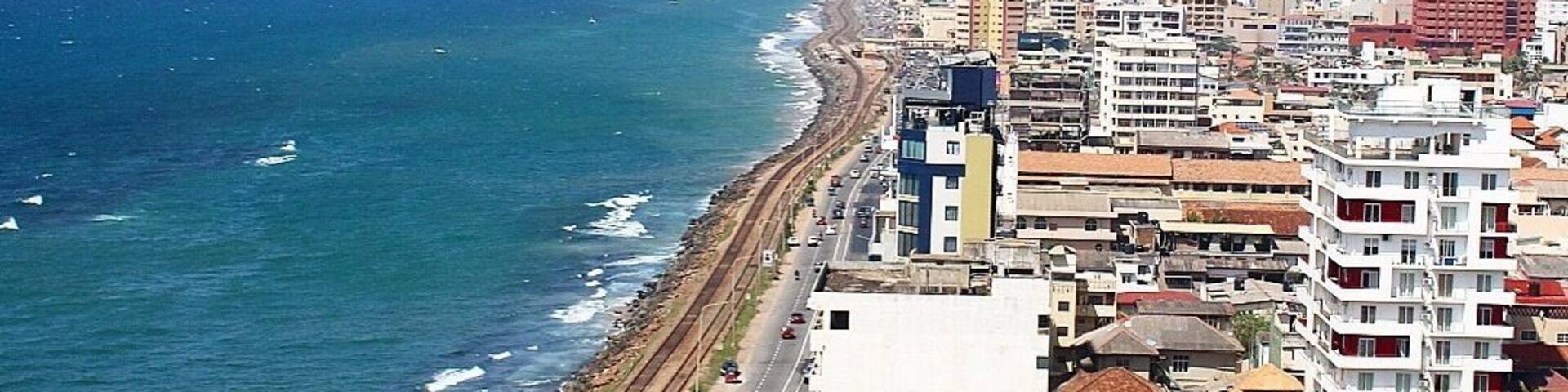 A beautiful stretch of beach along the coast in Colombo, Sri Lanka 💕 #BeachBound