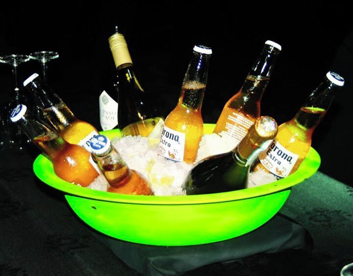 Amusing center-piece on the dining table.