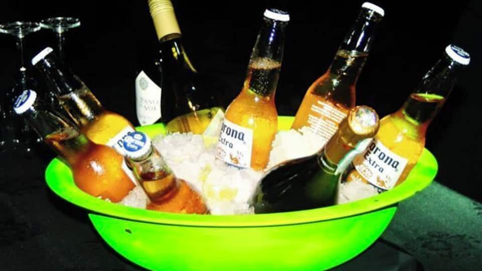 Amusing center-piece on the dining table.