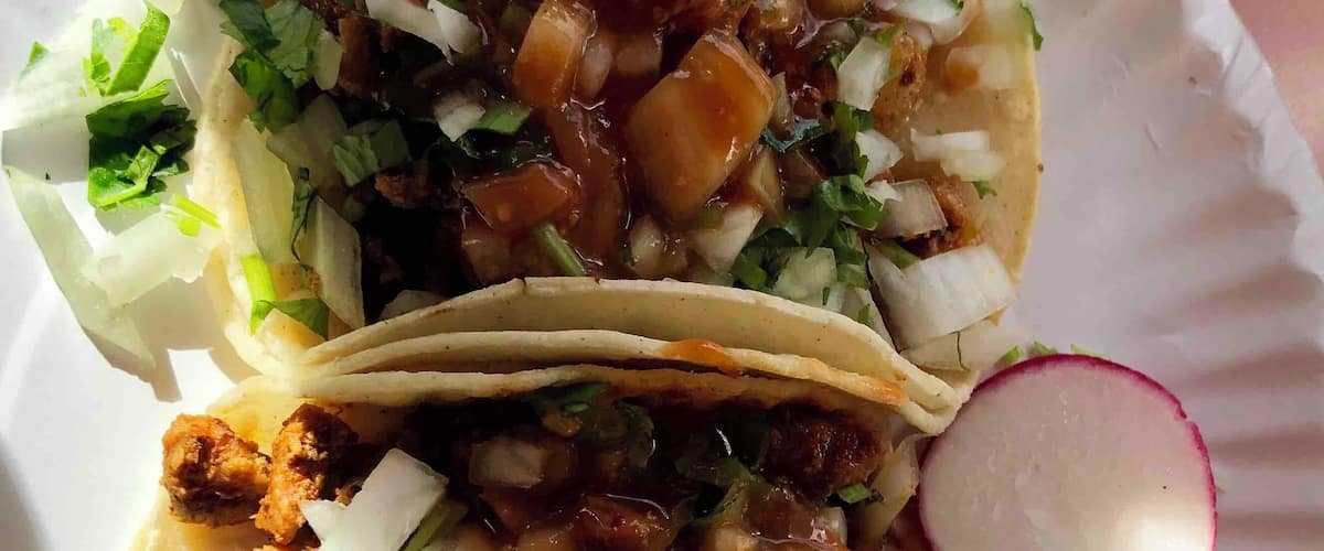 This is our go to spot whenever we find ourselves in the area. Nothing fancy but super authentic with seafood being the speciality. But sometimes you just need an Al Pastor street taco or three!