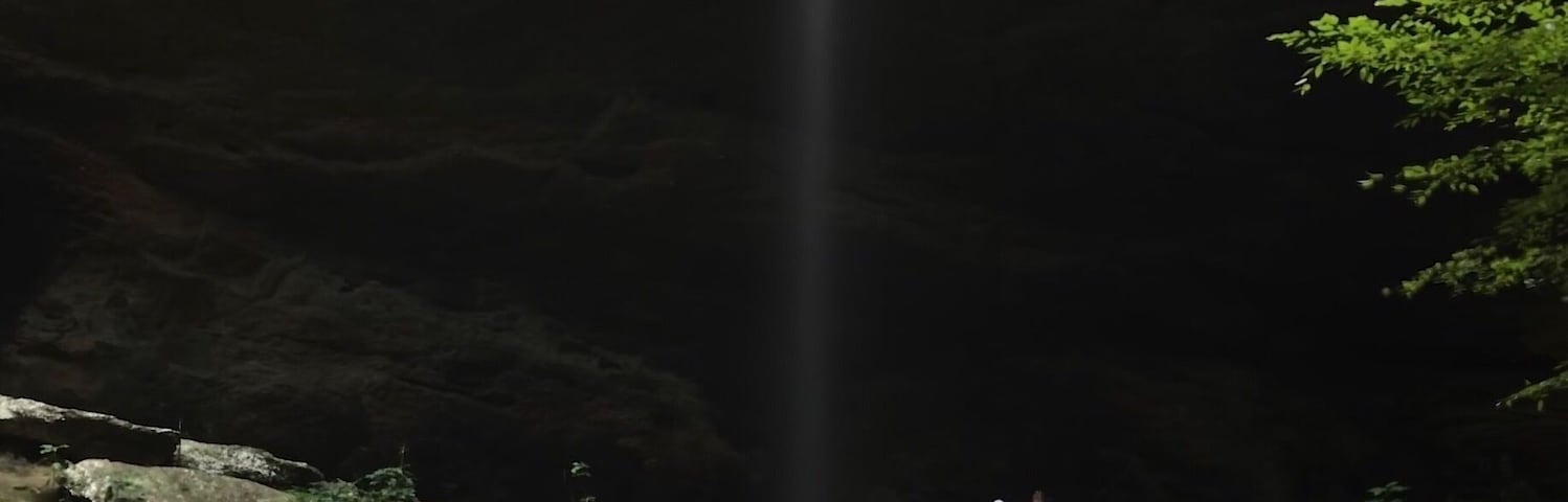 Time to take a selfie...my daughter at the small sometimes dry waterfall in Montevallo, AL
This Falls is not well marked. You need to know where you are going before taking the hike from the road.