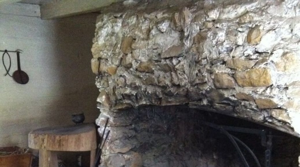 Inside kitchen building number five at Fort Jesup State Historic Site.