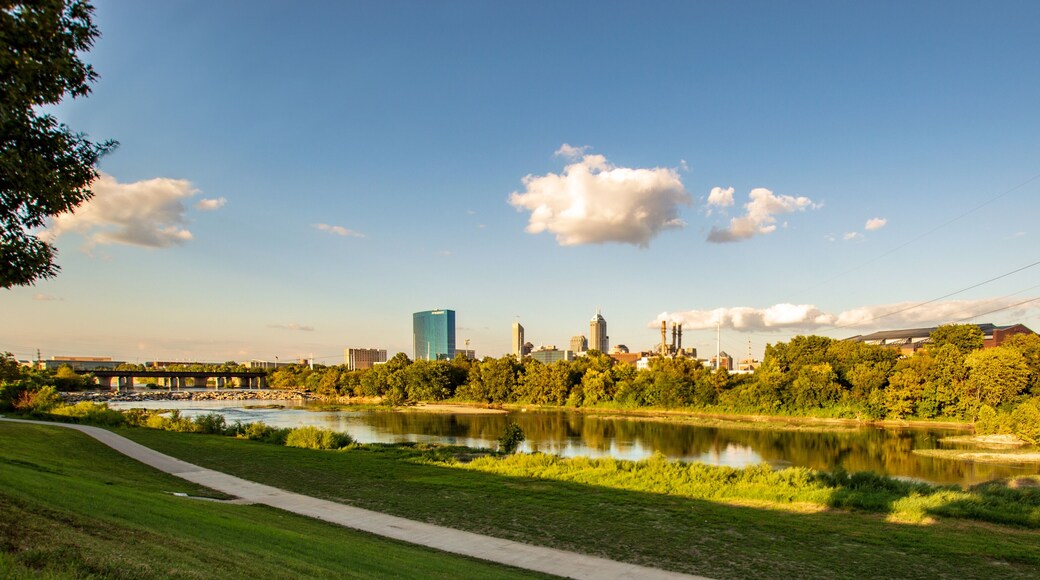 Indianapolis Skyline Along White River During Daylight