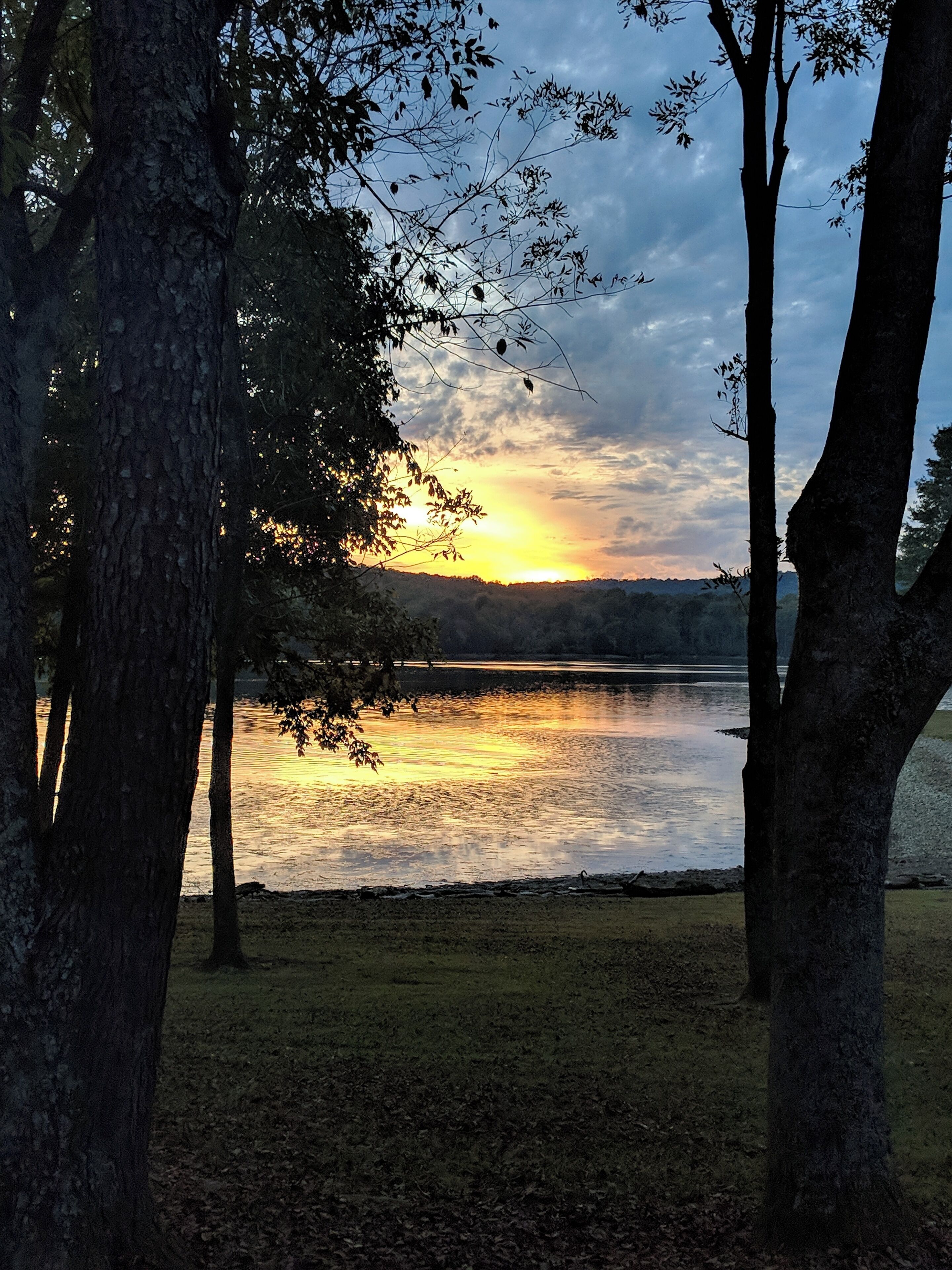 Sunset at Defeated Creek Campground in Oct.